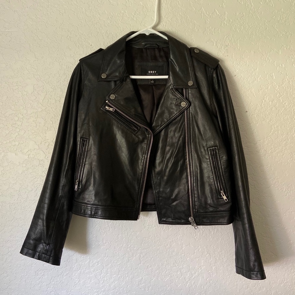 Obey Leather jacket